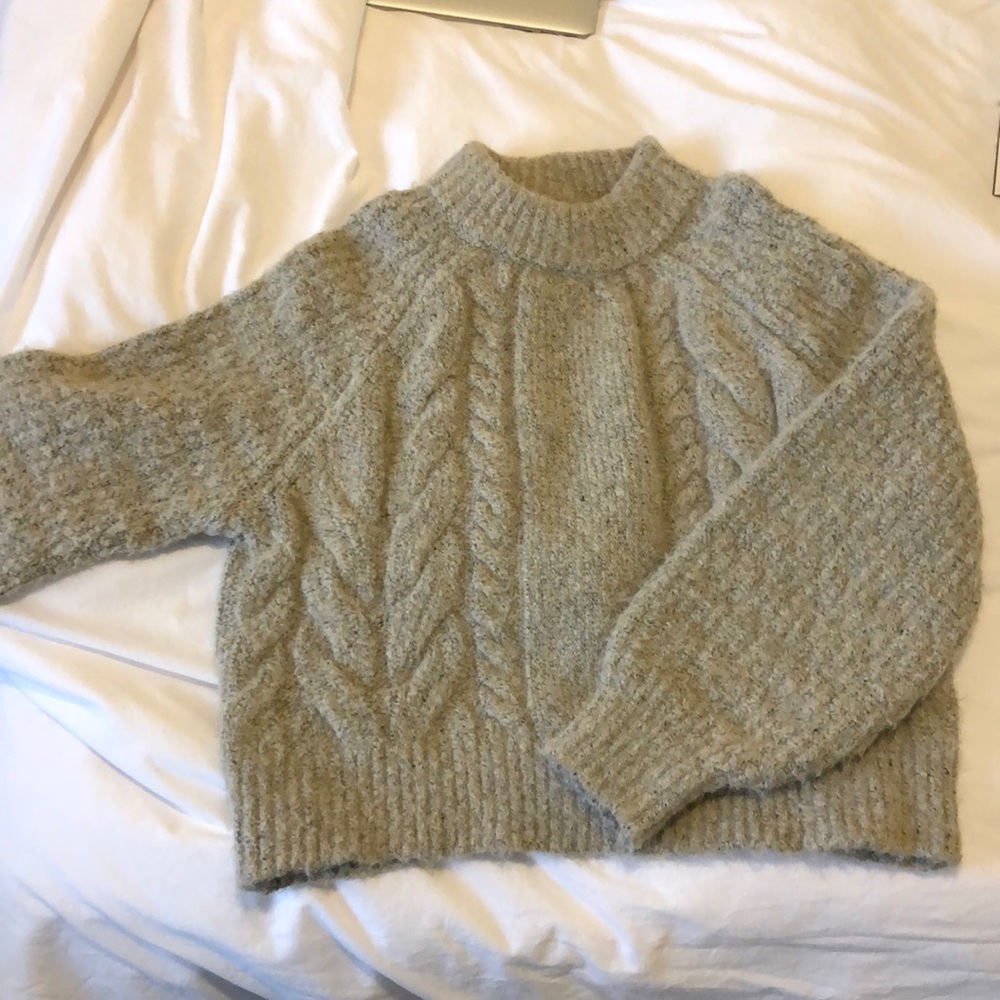 slightly cropped sweater